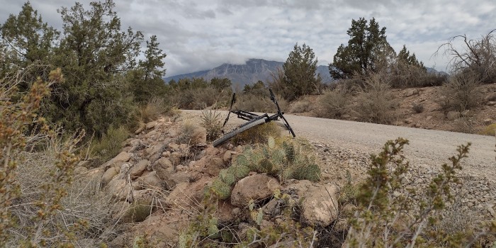 Two bikes on Turkey Farm Rd.